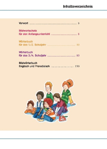 Buchcover und Innenansicht für das Buch: PONS Grundschulwörterbuch Deutsch