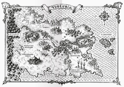 Buchcover und Innenansicht für das Buch: Die Seelenpferde von Ventusia, Band 1 - Windprinzessin