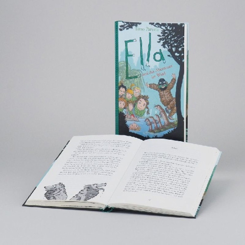 Buchcover und Innenansicht für das Buch: Ella ja kaverit menevät metsään (No. 14)