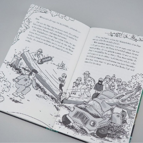 Buchcover und Innenansicht für das Buch: Ella ja kaverit menevät metsään (No. 14)