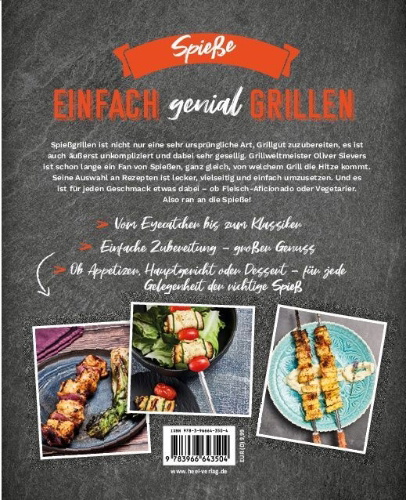Buchcover und Innenansicht für das Buch: Einfach genial Grillen - Spießgrillen