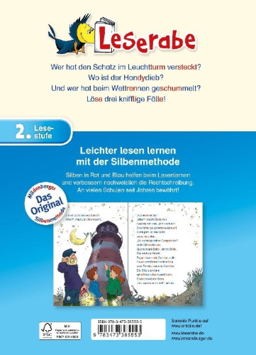 Buchcover und Innenansicht für das Buch: Spannende Krimigeschichten zum Mitraten - Leserabe 2. Klasse - Erstlesebuch für Kinder ab 7 Jahren