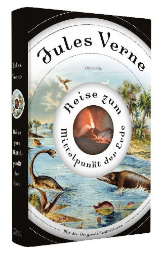 Buchcover und Innenansicht für das Buch: Reise zum Mittelpunkt der Erde