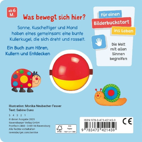 Buchcover und Innenansicht für das Buch: Mein erstes Kullerbuch