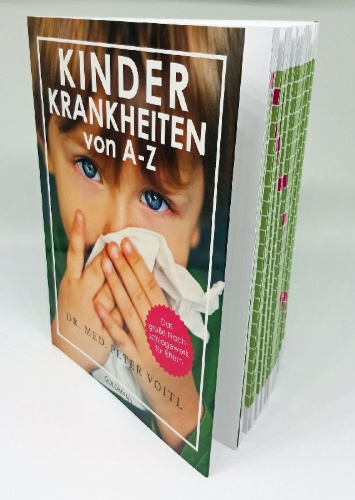 Buchcover und Innenansicht für das Buch: Kinderkrankheiten von A-Z