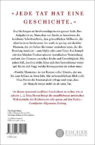 Buchcover und Innenansicht für das Buch: Dunkle Momente