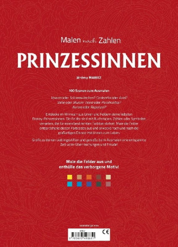 Buchcover und Innenansicht für das Buch: Coloriages mystères Disney - Princesses