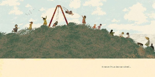 Buchcover und Innenansicht für das Buch: Die Schaukel