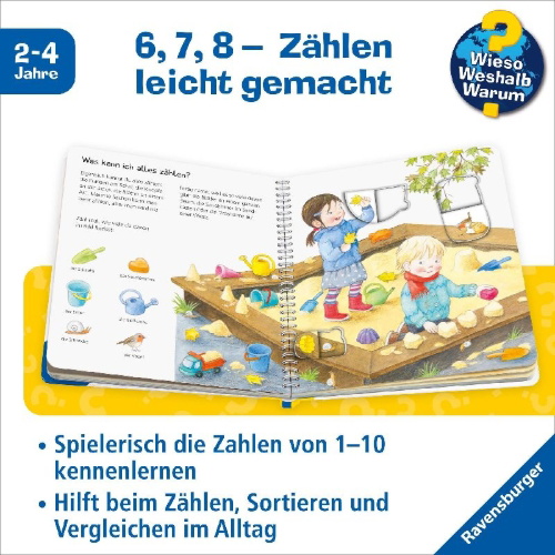 Buchcover und Innenansicht für das Buch: Wieso? Weshalb? Warum? junior, Band 70: Ich kann schon zählen