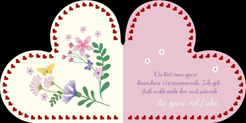 Buchcover und Innenansicht für das Buch: Von Herzen für dich