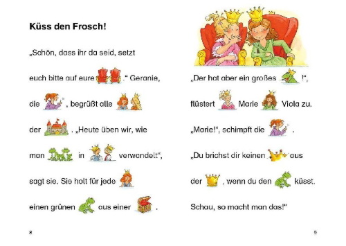 Buchcover und Innenansicht für das Buch: Die schönsten Bildermaus-Geschichten zum Lesenlernen für starke Mädchen