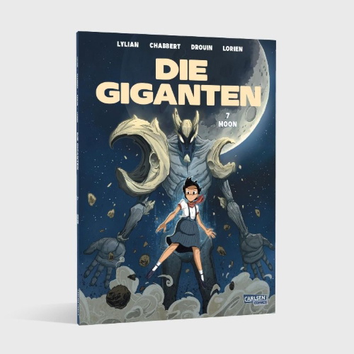 Buchcover und Innenansicht für das Buch: Les Géants - Tome 7 Moon