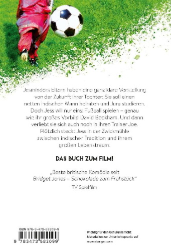 Buchcover und Innenansicht für das Buch: Bend it like Beckham