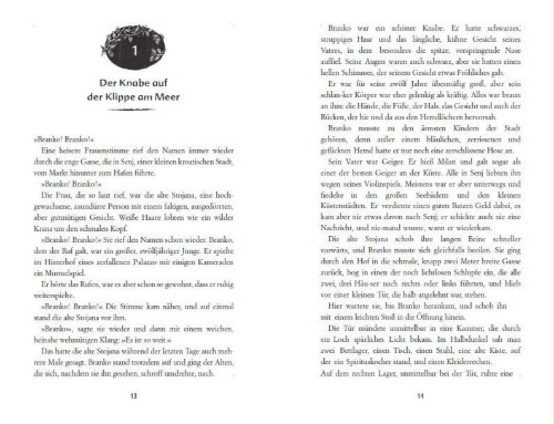Buchcover und Innenansicht für das Buch: Die rote Zora und ihre Bande