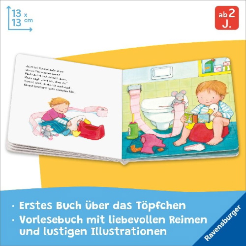 Buchcover und Innenansicht für das Buch: Pipileicht! Mein Töpfchenbuch