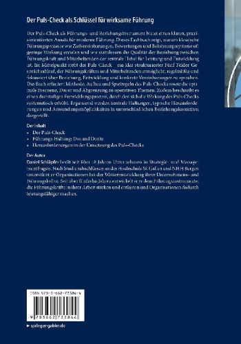 Buchcover und Innenansicht für das Buch: Der Puls-Check als Schlüssel für wirksame Führung