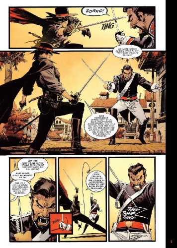 Buchcover und Innenansicht für das Buch: Zorro: Man of the Dead