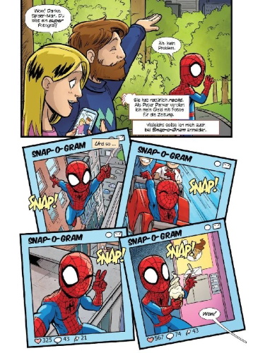 Buchcover und Innenansicht für das Buch: Marvel Super Hero Adventures: Spider-Man - Across the Spider-Verse (2019)