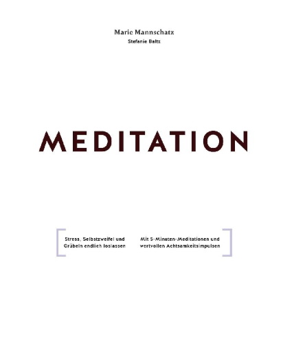 Buchcover und Innenansicht für das Buch: Meditation