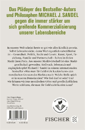Buchcover und Innenansicht für das Buch: What Money Can't Buy. The Moral Limits of Markets