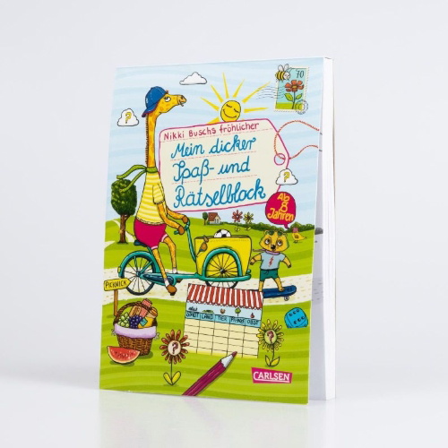 Buchcover und Innenansicht für das Buch: Rätselspaß Grundschule: Mein dicker Spaß- und Rätselblock