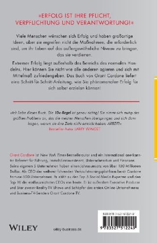 Buchcover und Innenansicht für das Buch: Die 10x-Regel