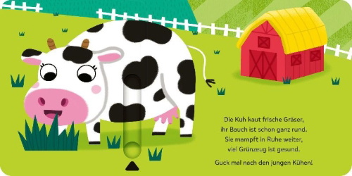Buchcover und Innenansicht für das Buch: Push and Pull: How is born at the farm?