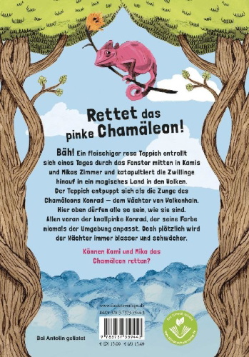 Buchcover und Innenansicht für das Buch: Kami & Mika - Die phantastische Reise nach Wolkenhain