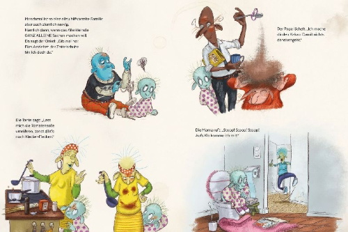 Buchcover und Innenansicht für das Buch: Nein! Allein! Das Allerkleinste kann es schon selber