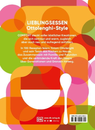Buchcover und Innenansicht für das Buch: Ottolenghi Comfort