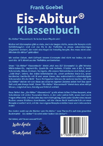 Buchcover und Innenansicht für das Buch: Eis Abitur Klassenbuch