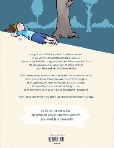 Buchcover und Innenansicht für das Buch: Leise sein ist meine Zauberkraft