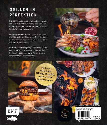 Buchcover und Innenansicht für das Buch: King of Grill - Die BBQ-Masterclass