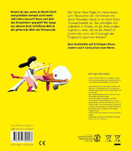 Buchcover und Innenansicht für das Buch: Paco et le disco - 16 musiques à écouter