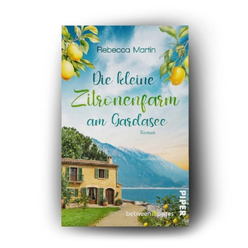 Buchcover und Innenansicht für das Buch: Lemon Blossoms - Die kleine Zitronenfarm am Gardasee