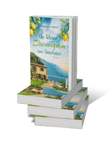 Buchcover und Innenansicht für das Buch: Lemon Blossoms - Die kleine Zitronenfarm am Gardasee