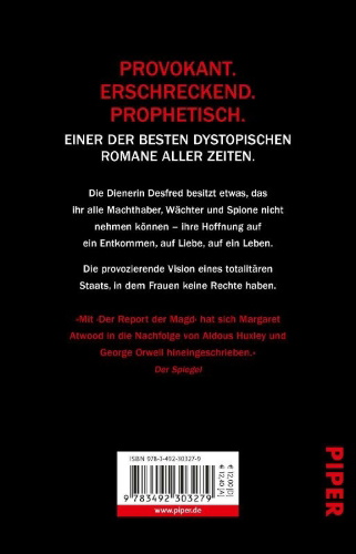 Buchcover und Innenansicht für das Buch: The Handmaid's Tale