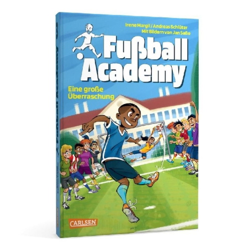 Buchcover und Innenansicht für das Buch: Fußball Academy 3: Eine große Überraschung