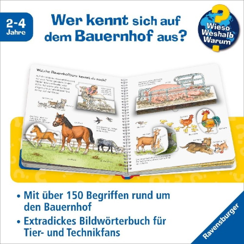 Buchcover und Innenansicht für das Buch: Wieso? Weshalb? Warum? Sonderband - Mein junior-Lexikon: Bauernhof.