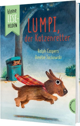 Buchcover und Innenansicht für das Buch: Kleine Lesehelden: Lumpi, der Katzenretter
