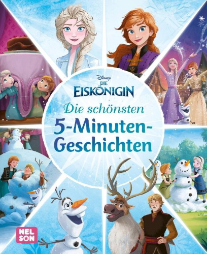 Buchcover und Innenansicht für das Buch: Disney Die Eiskönigin: Die schönsten 5-Minuten-Geschichten