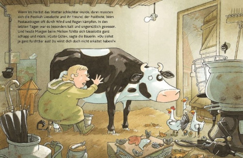 Buchcover und Innenansicht für das Buch: Lieselotte ist krank