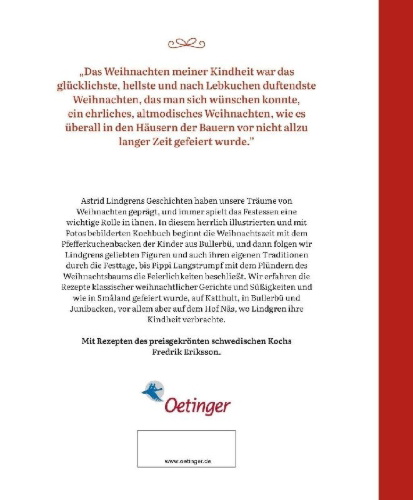 Buchcover und Innenansicht für das Buch: Min barndoms jul. Astrid Lindgrens julkokbok
