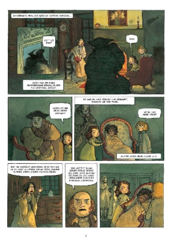 Buchcover und Innenansicht für das Buch: Sturmhöhe (Graphic Novel)