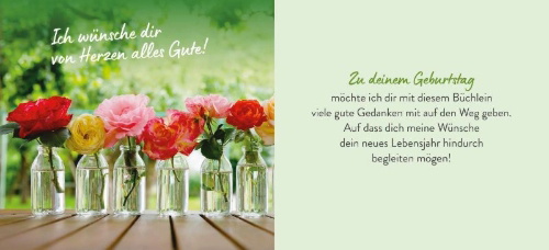 Buchcover und Innenansicht für das Buch: Was ich dir wünsche zum Geburtstag