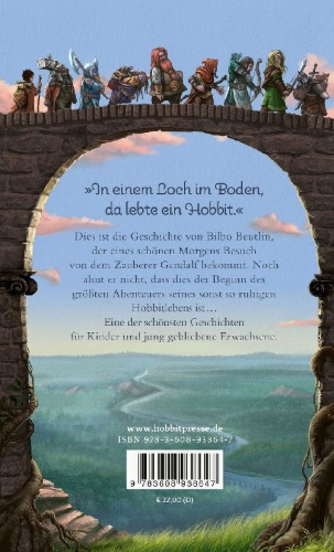 Buchcover und Innenansicht für das Buch: The Hobbit or There and Back Again