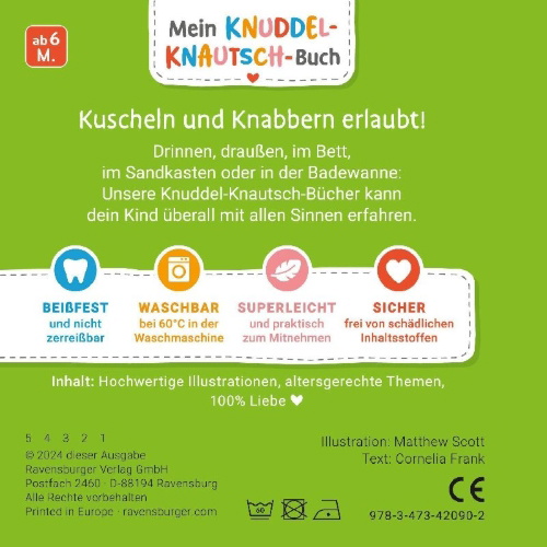 Buchcover und Innenansicht für das Buch: Mein Knuddel-Knautsch-Buch - Im Wald