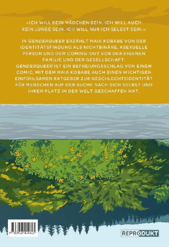 Buchcover und Innenansicht für das Buch: Genderqueer - Eine nichtbinäre Autobiografie