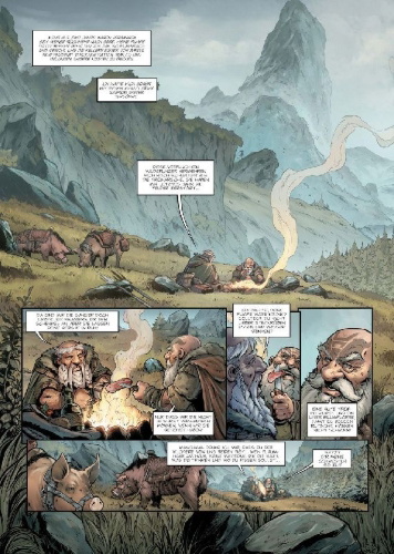 Buchcover und Innenansicht für das Buch: Die Saga der Zwerge. Band 22