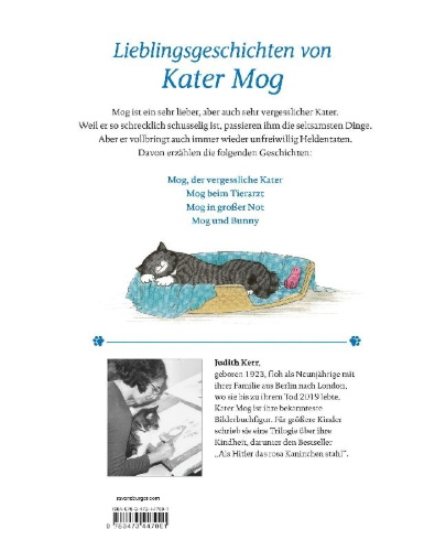 Buchcover und Innenansicht für das Buch: Das große Buch von Kater Mog